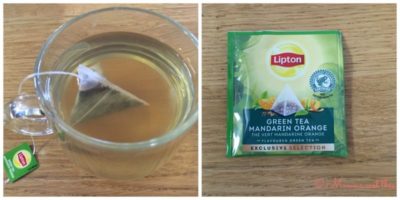 Groene thee met mandarijn